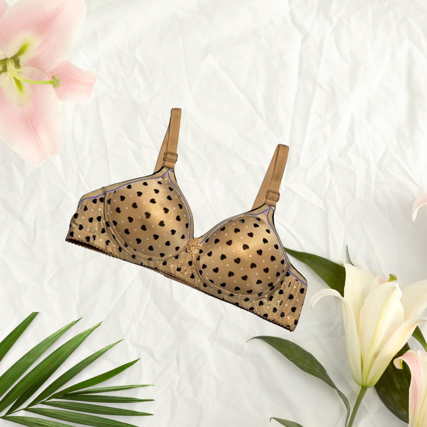 Dot Printed Paded Reguler use Bra